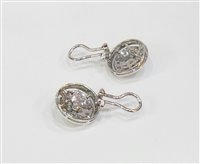 Orecchini Stocco Gioielli Donna diamanti in Oro bianco Diamante 1.76 Ct JAY - JAY